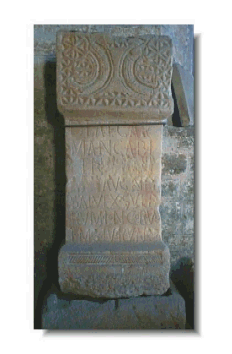 [Roman altar.]